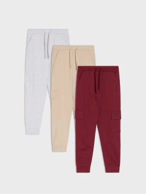 Sinsay - Spodnie dresowe 3 pack - szary