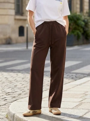 Sinsay - Spodnie dresowe barrel - brązowy