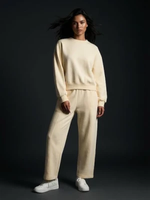 Sinsay - Spodnie dresowe barrel - żółty