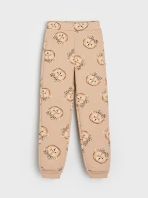 Sinsay - Spodnie dresowe - beżowy