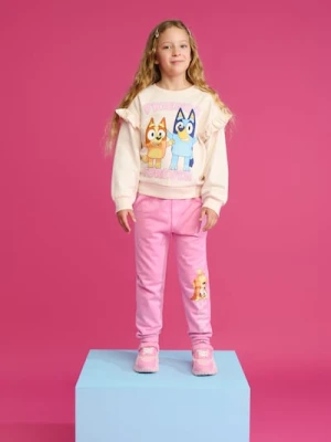 Sinsay - Spodnie dresowe Bluey - różowy