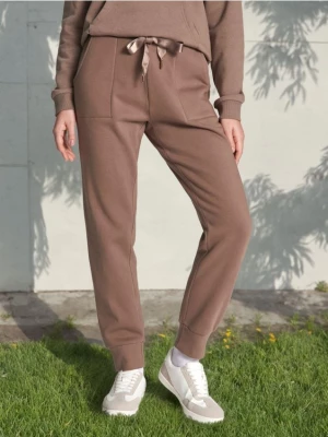 Sinsay - Spodnie dresowe - brązowy