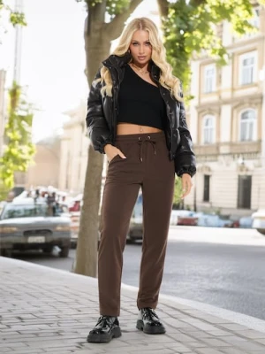 Sinsay - Spodnie dresowe - brązowy