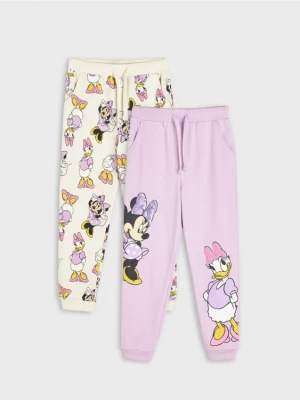 Sinsay - Spodnie dresowe Disney 2 pack - fioletowy