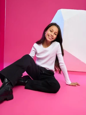 Sinsay - Spodnie dresowe flare - czarny