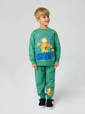 Sinsay - Spodnie dresowe Garfield - zielony