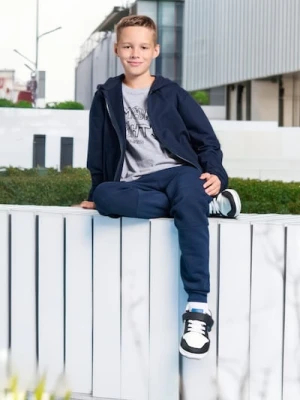 Sinsay - Spodnie dresowe - granatowy