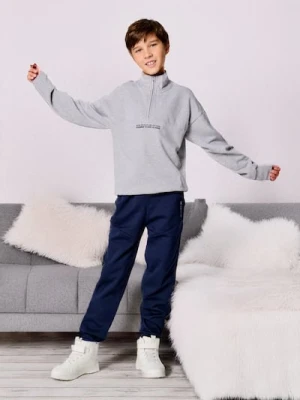 Sinsay - Spodnie dresowe - granatowy