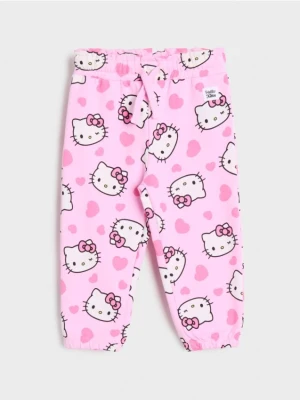 Sinsay - Spodnie dresowe Hello Kitty - begonia