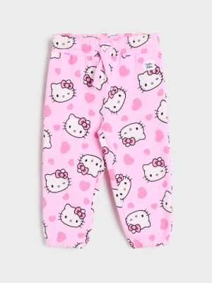 Sinsay - Spodnie dresowe Hello Kitty - begonia