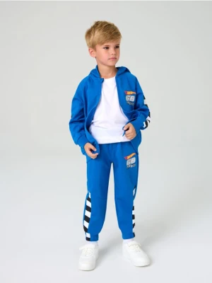 Sinsay - Spodnie dresowe Hot Wheels - mid blue