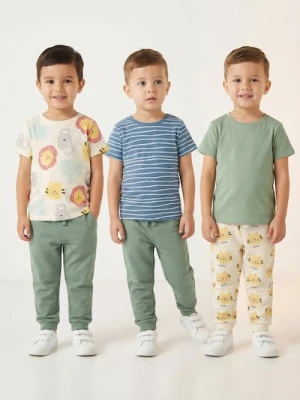 Sinsay - Spodnie dresowe jogger 2 pack - kremowy