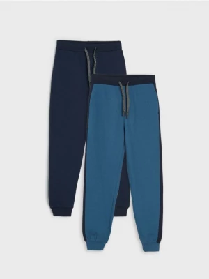 Sinsay - Spodnie dresowe jogger 2 pack - mid blue