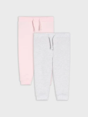 Sinsay - Spodnie dresowe jogger 2 pack - różowy