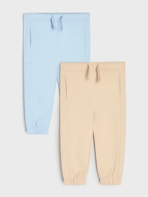 Sinsay - Spodnie dresowe jogger 2 pack - wielobarwny