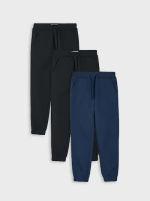 Sinsay - Spodnie dresowe jogger 3 pack - granatowy