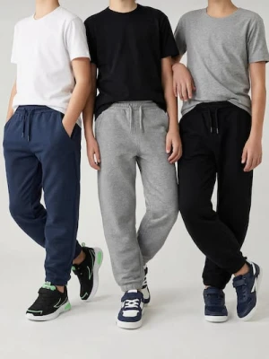 Sinsay - Spodnie dresowe jogger 3 pack - wielobarwny