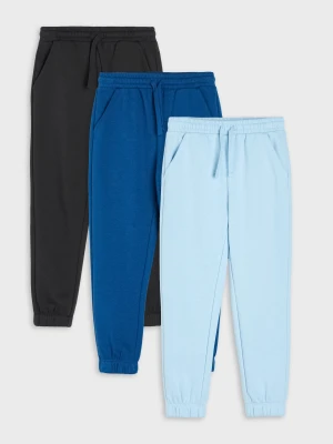 Sinsay - Spodnie dresowe jogger 3 pack - wielobarwny