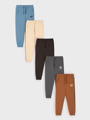 Sinsay - Spodnie dresowe jogger 5 pack - szary