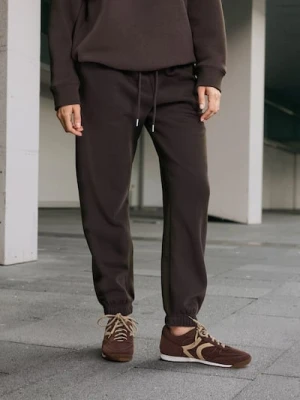 Sinsay - Spodnie dresowe jogger - brązowy