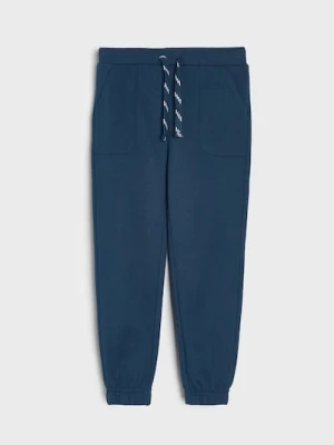 Sinsay - Spodnie dresowe jogger - granatowy