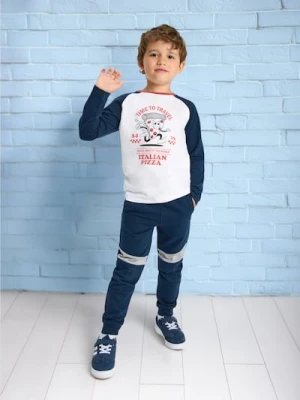 Sinsay - Spodnie dresowe jogger - granatowy