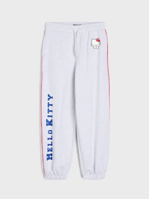 Sinsay - Spodnie dresowe jogger Hello Kitty - szary