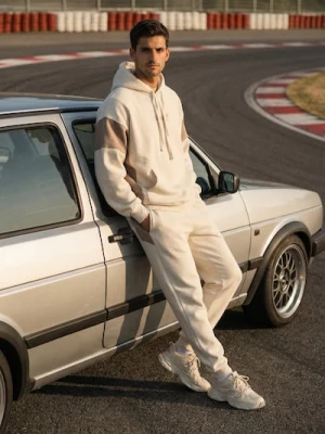 Sinsay - Spodnie dresowe jogger - kremowy