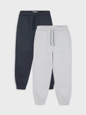 Sinsay - Spodnie dresowe jogger loose 2 pack - szary
