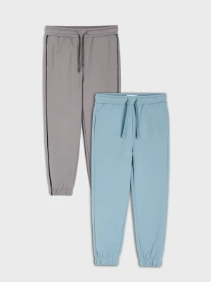 Sinsay - Spodnie dresowe jogger loose 2 pack - wielobarwny