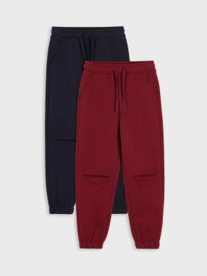 Sinsay - Spodnie dresowe jogger loose 2 pack - wielobarwny
