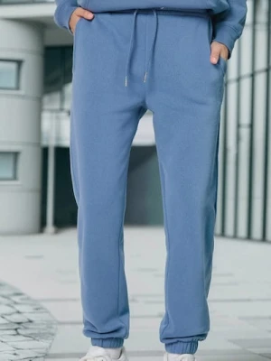 Sinsay - Spodnie dresowe jogger - niebieski
