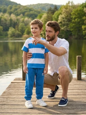 Sinsay - Spodnie dresowe typu balloon z French Terry - niebieski