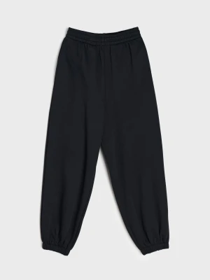 Sinsay - Spodnie dresowe jogger oversize - czarny