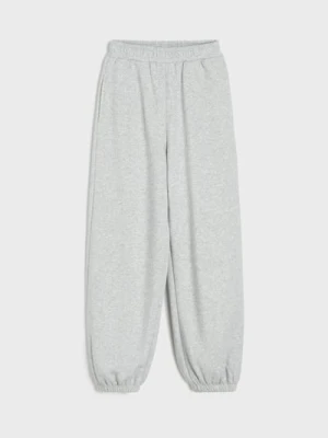 Sinsay - Spodnie dresowe jogger oversize - szary