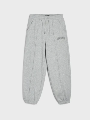 Sinsay - Spodnie dresowe jogger oversize - szary