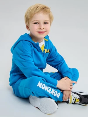 Sinsay - Spodnie dresowe jogger Pokemon - niebieski