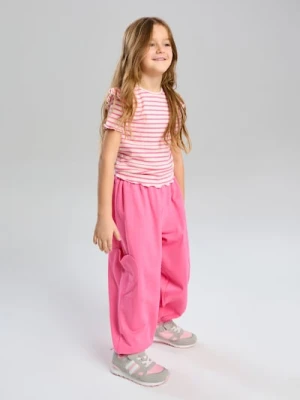 Sinsay - Spodnie dresowe jogger - różowy