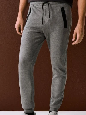 Sinsay - Spodnie dresowe jogger - szary