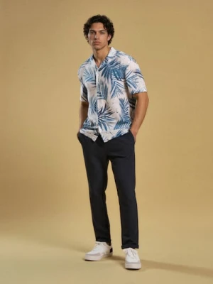 Sinsay - Spodnie dresowe jogger - niebieski