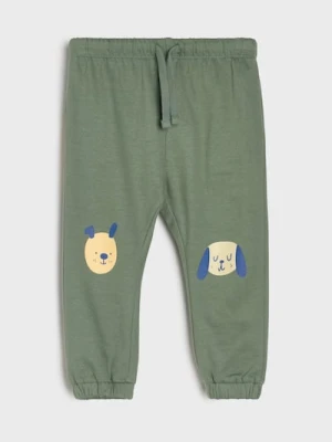 Sinsay - Spodnie dresowe jogger - zielony