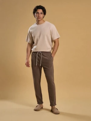 Sinsay - Spodnie dresowe jogger - zielony