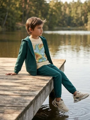 Sinsay - Spodnie dresowe jogger - zielony