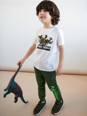 Sinsay - Spodnie dresowe Jurassic World - zielony