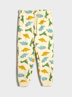 Sinsay - Spodnie dresowe - kremowy