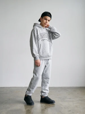 Sinsay - Spodnie dresowe loose jogger - szary