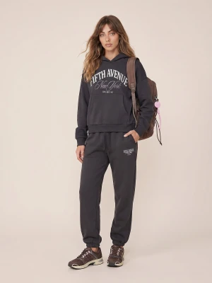 Sinsay - Spodnie dresowe loose jogger - szary