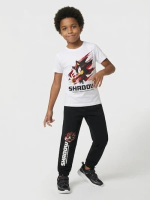 Sinsay - Spodnie dresowe loose Sonic the Hedgehog - czarny