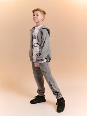 Sinsay - Spodnie dresowe loose - szary