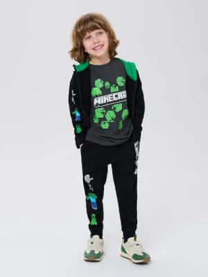Sinsay - Spodnie dresowe Minecraft - czarny